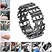 Multi Tool Bracelet,LETIN Stainless Steel Wearable Tread Multifunctional 29 IN 1 Bracelet Screwdriver Tool for Sailing/Travel/Camping Hiking Outdoor Emergency Kit Best Father Day's Gift (Black)