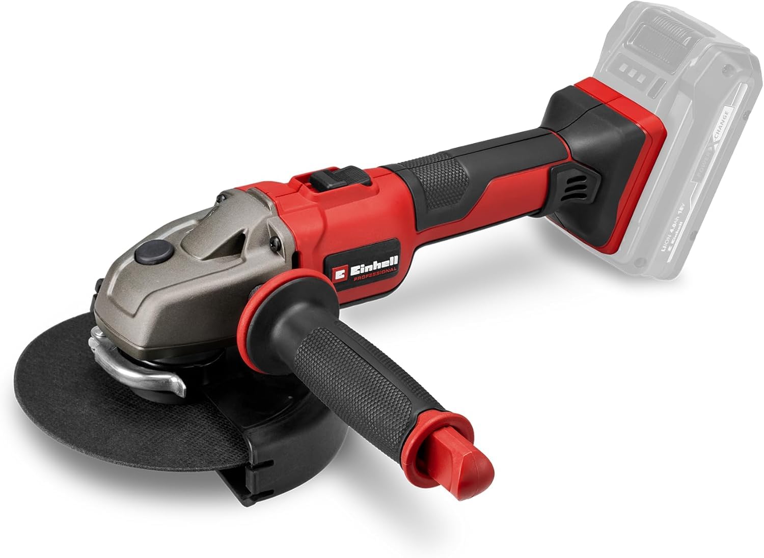 Einhell Professional Cordless angle grinder AXXIO 18/150 Power X-Change (18V, 700 W, brushless motor, soft start, wheel guard, overload cut-out, without battery, incl. cutting disc)