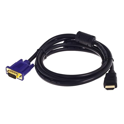 Smartfox Video Adapter Kabel Konverter von HDMI Stecker auf 15 Pin VGA Buchse für Laptop Notebook Monitor Bildschirm Beamer H