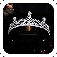 Jorsnovs 5A Zircon Birthday Queen Tiara Women Bride Crown CZ Headbands Princess Headpieces for Girls Wedding Hair Accessories