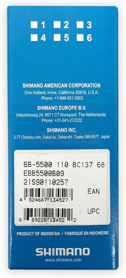 Shimano 105 5500 68x109 5mm English V1 Spline Amazon Ca Sports Outdoors