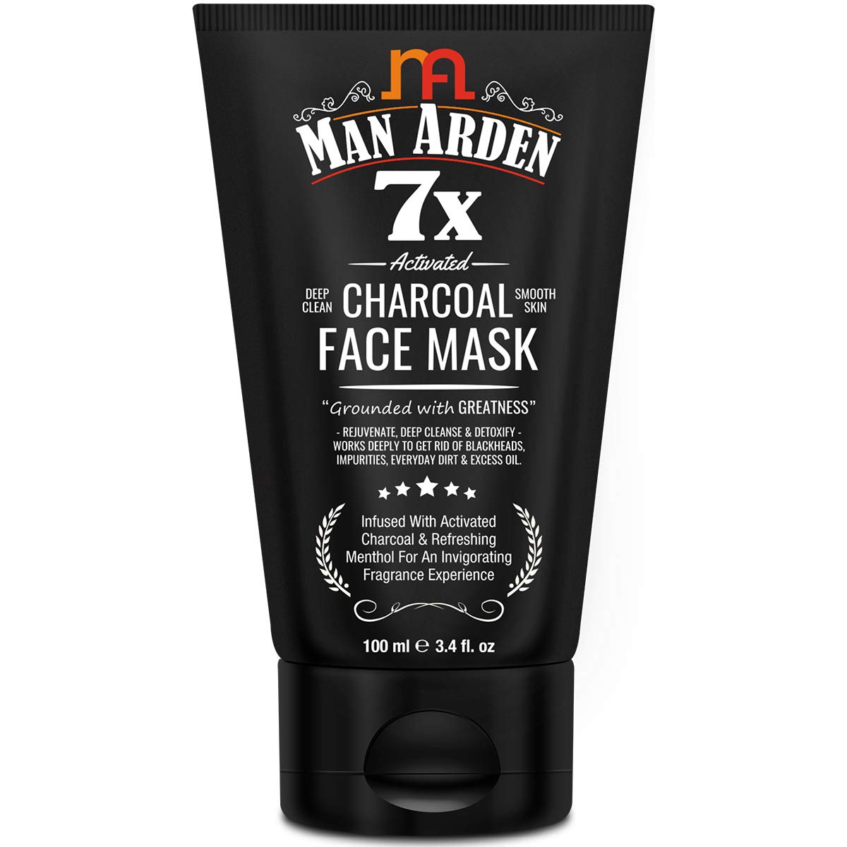 Image result for Man Arden 7X Activated Charcoal Detox Face Wash