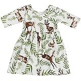 Kavitoz Toddler Kids Baby Girl Short Sleeve Floral Princess Pageant Holiday Dresses