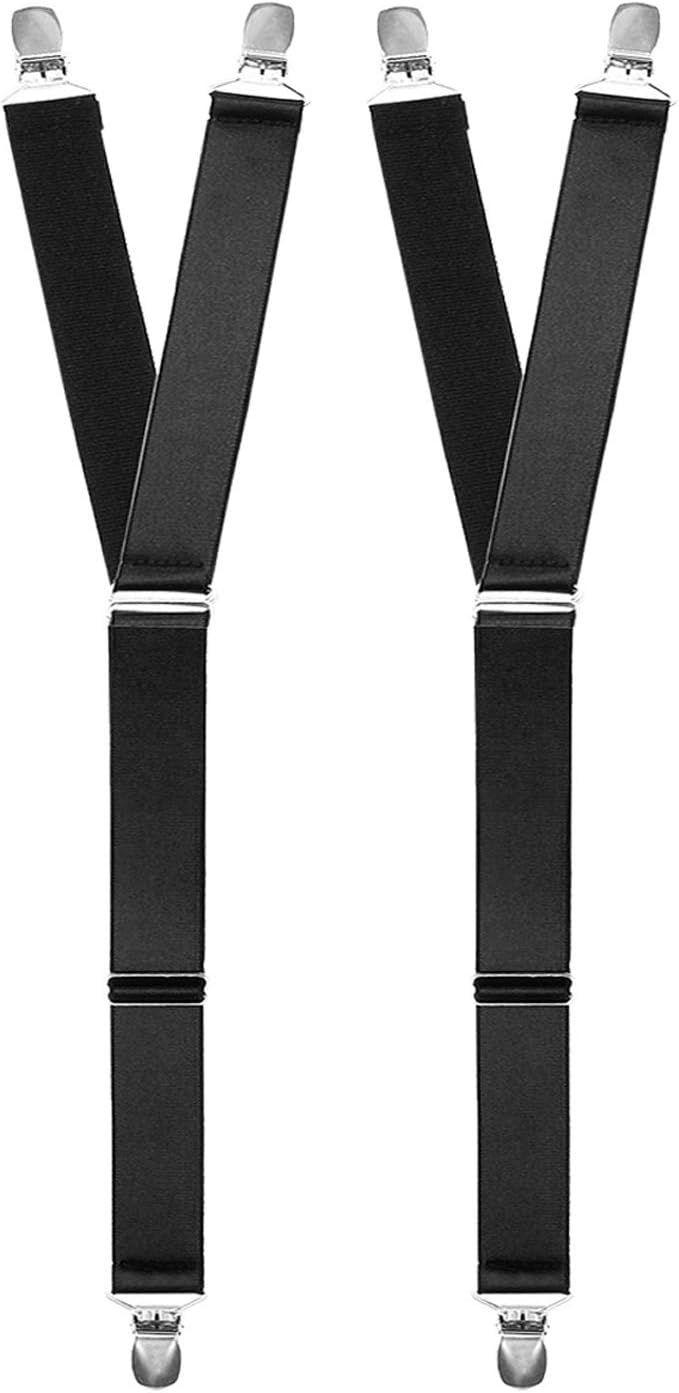 HBF Shirt Stays, 1 pair Men's Adjustable Shirt Stays Suspender Garter Belt Non-Slip Y Shirt Stays Holders