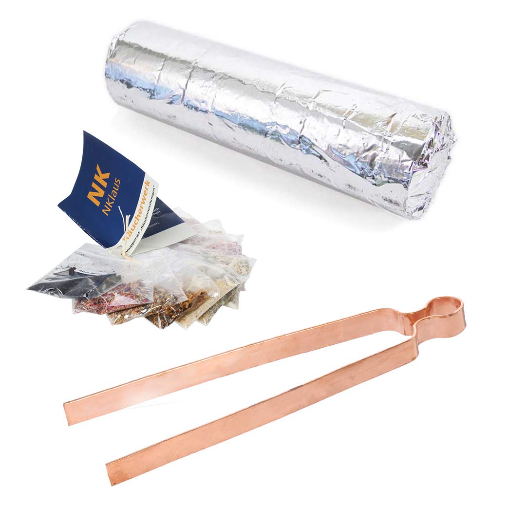 NKlaus 10pcs Incense Mix Assortment + Incense Charcoal & Tongs