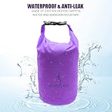 ioutdoor Waterproof Dry Bag 70L Purple Lightweight Travel Kayaking Camping view 5