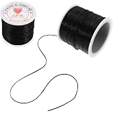 Ipetboom Elastic Thread for Hair Extensions - Silicone Stretch Cord Bracelet Rope for Hairstyling Braiding and Jewelry Making Wire Invisible for Hair Bundles and Wigs