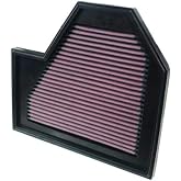 K&amp;N Engine Air Filter: Increase Power &amp; Acceleration, Washable, Premium, Replacement Car Air Filter: Compatible with 2005-2011 BMW (M5, M6), 33-2352