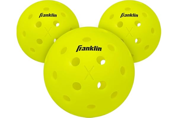 Franklin Sports Outdoor Pickleballs - X-40 Pickleball Balls - USA Pickleball (USAPA) Approved - Official US Open Ball