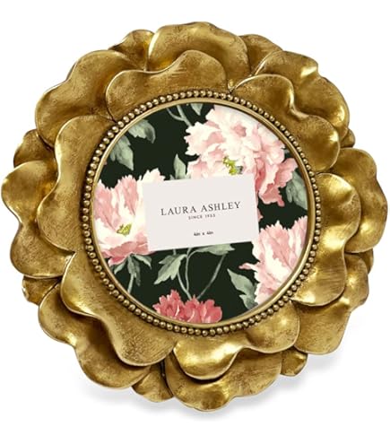 Amazon.com - Laura Ashley 4x4 Gold Ornate Textured Hand