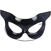 Soochat Women's Cat Mask Black Cat Mask Half Face Cat Masks Halloween Costumes masquerade Costume Party Accessory