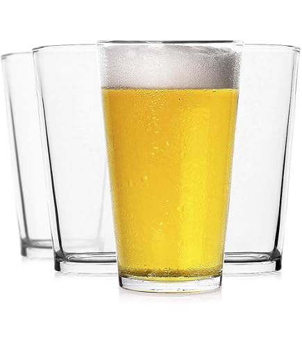 Libbey 16oz Pint Glass With DuraTuff Rim - Durable Bar Glass For Beer, Cocktails & Drinks - View #5