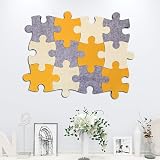 MCLEULLA 12pcs Felt Memo Cork Board Tiles Wall Stickers - Decorative view 7