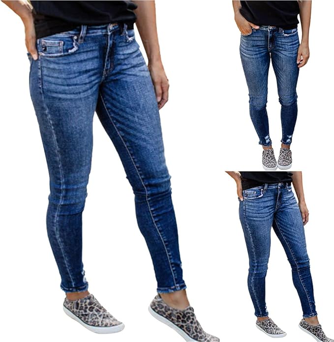 solid high waist ruched jeans