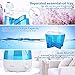 Ultrasonic Humidifier with Essential Oil Tray, KEDSUM 2L/0.53 Gallon Cool Mist Humidifiers Essential Oil Diffuser with Adjustable Mist Dial Knob Control,Various Night Light, Filter Free, Whisper Quiet