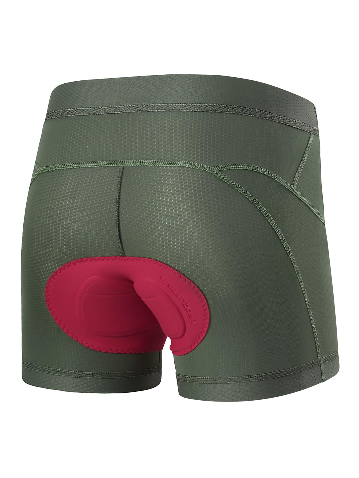Photo 1 of ARESFUEL Men's Cycling Underwear 4D sponge Padded Bike Shorts Mountain Bike Liner Army Green Large