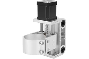 FAFEICY Aluminum Alloy Z Axis Spindle Motor Mount Specifically for 3018 CNC Router Machine Featuring 52mm Stroke and Compatible with 300-500W Spindle Motors
