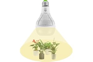 SGLEDs Grow Light Bulb 15 W (200 Watts Equivalent) Plant Light Bulbs E26 Base, Energy Saving Grow Lights for Indoor Plants, Seed Starting