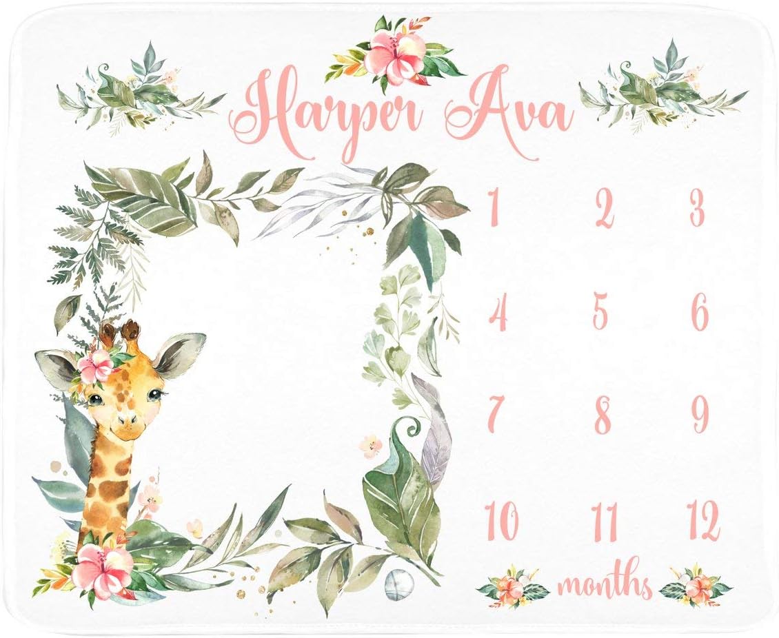 personalized milestone blanket