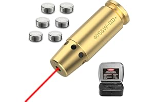 DARKFANG Bore Sight 9mm/.40 Cal/30-30 Win/30-06/.270/12 Gauge/300BLK/7.62x35 Easy Sighting Bore Sighter with Extra Batteries