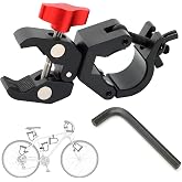 U-Lock Holder Clamp for Kryptonite, Metal Mount, Fits 0.94-1.3" Frames | No Rattle, Ultra Quiet Ride, All Metal Securely Flashlight Holder Clip Mount for Bicycle Scooter Lights,Bike lock holder
