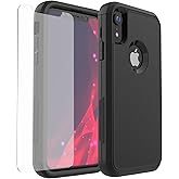 X-belmox for iPhone XR Case [Dropproof] [Shockproof] 3-Layers Heavy Duty Drop Protection Case Cover for iPhone XR 6.1 Inch wi