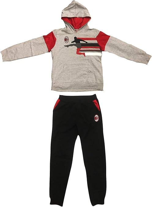 A.C MILAN Completo Felpa Pantaloni Tuta Bambino Ragazzo Prodotto Ufficiale  Tute Bambini e ragazzi berjaya.edu.my