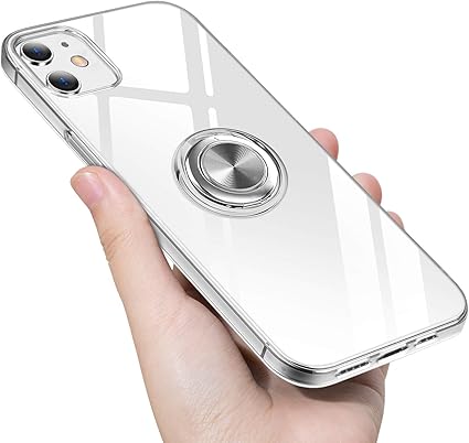 Amazon Iphone 12 Mini ケース リング クリア 透明 リング付き Tpu シリコン スリム 薄型 5 4インチ スマホケース 耐衝撃 ストラップホール 黄変防止 一体型 人気 携帯カバー シルバー 家電 カメラ オンライン通販