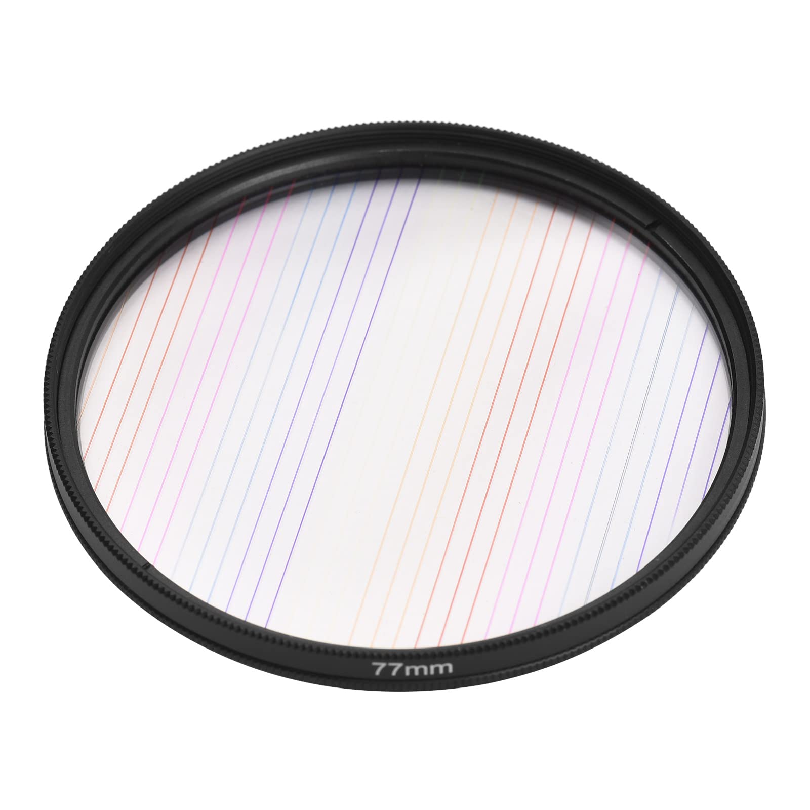 Andoer 77mm Rainbow Streak Lens Filter Special Effects Anamorphic Optical Glass Filter for DSLR Cameras