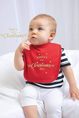 gold baby bib