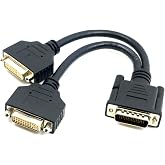 chenyang DMS-59Pin 1 to 2 DVI 24+5 Splitter Extension Cable for PC Graphics Card