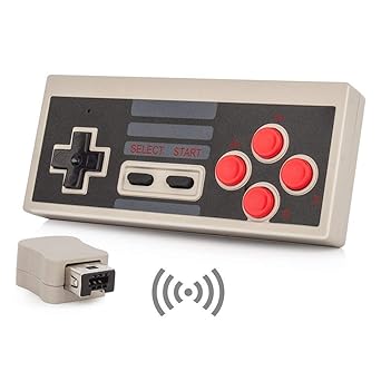 Link-e : Wireless gamepad, controller, joypad mit turbo funktion für Nintendo Mini/Classic NES edition konsole