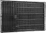 Brand Dog Crate XXL Metal Cage with Tray and Two Doors 106.7 cm Black view 4