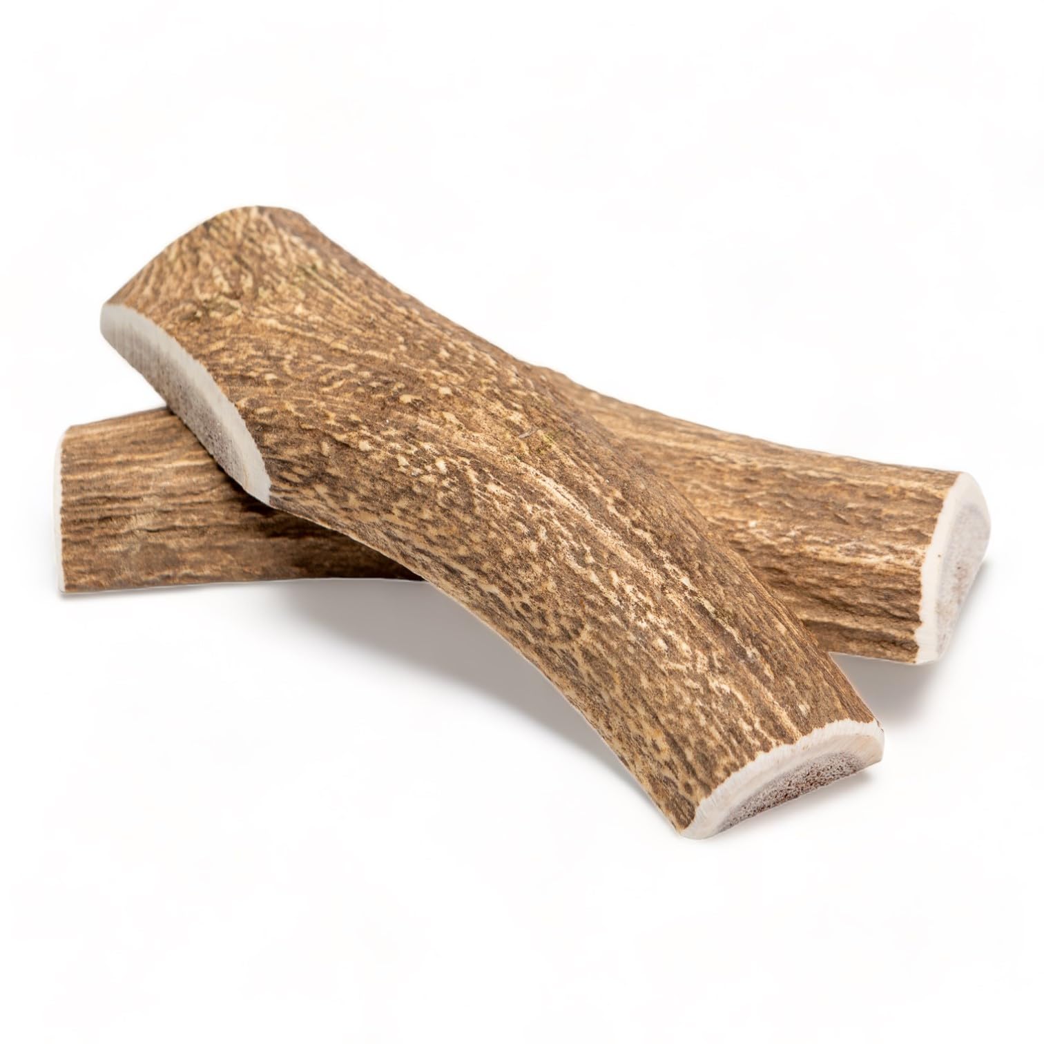 Dilecti Premium Natural Deer Antlers For Dogs - Rich in Proteins & Minerals - Durable, Long Lasting Dog Chew for Dental Care, Teething, and Boredom - Spilt XL (121-160g), pack of 2
