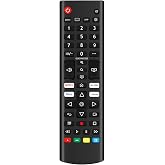 AKB76040302 Replace Remote Control Compatible with LG Smart TV 55UQ7570PUJ | 55UQ7070ZUE 86UQ7590PUD 27LQ625S 27LQ600S-WU 27LQ600SWU 27LQ615S 24LQ520S 24LQ510S AKB30085202 AKB76037601 AKB76037603
