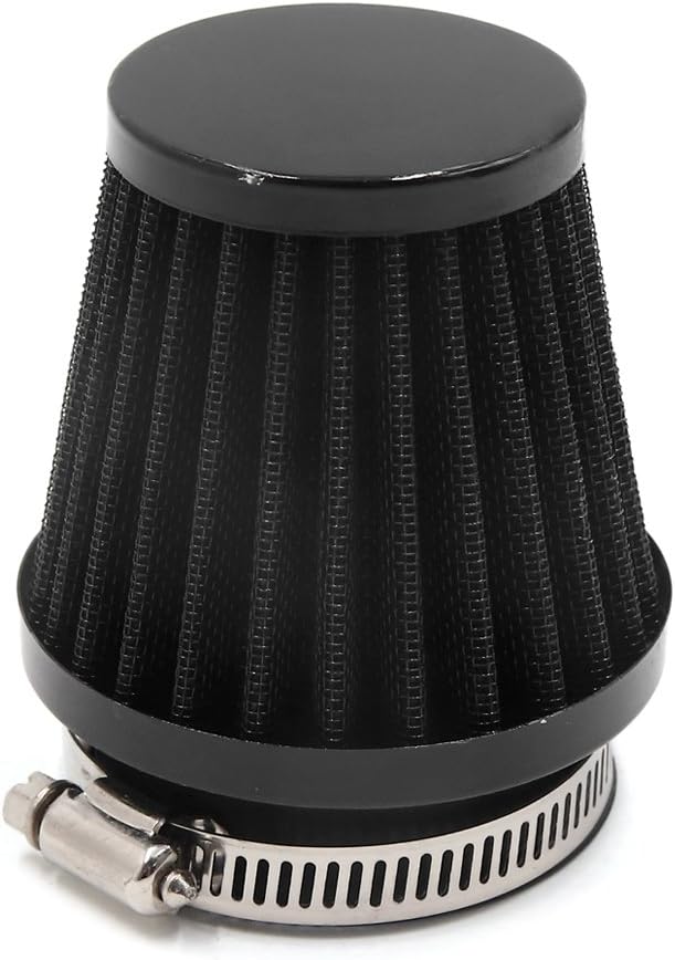 sourcingmap 54mm Inlet Dia Motorcycle Air Intake Filter with Adjustable Clamp