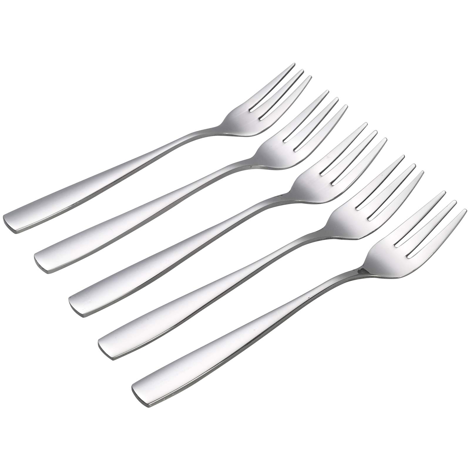 Asking 12-Piece Stainless Steel 3-Tine Tasting Forks, Pastry Forks, F
