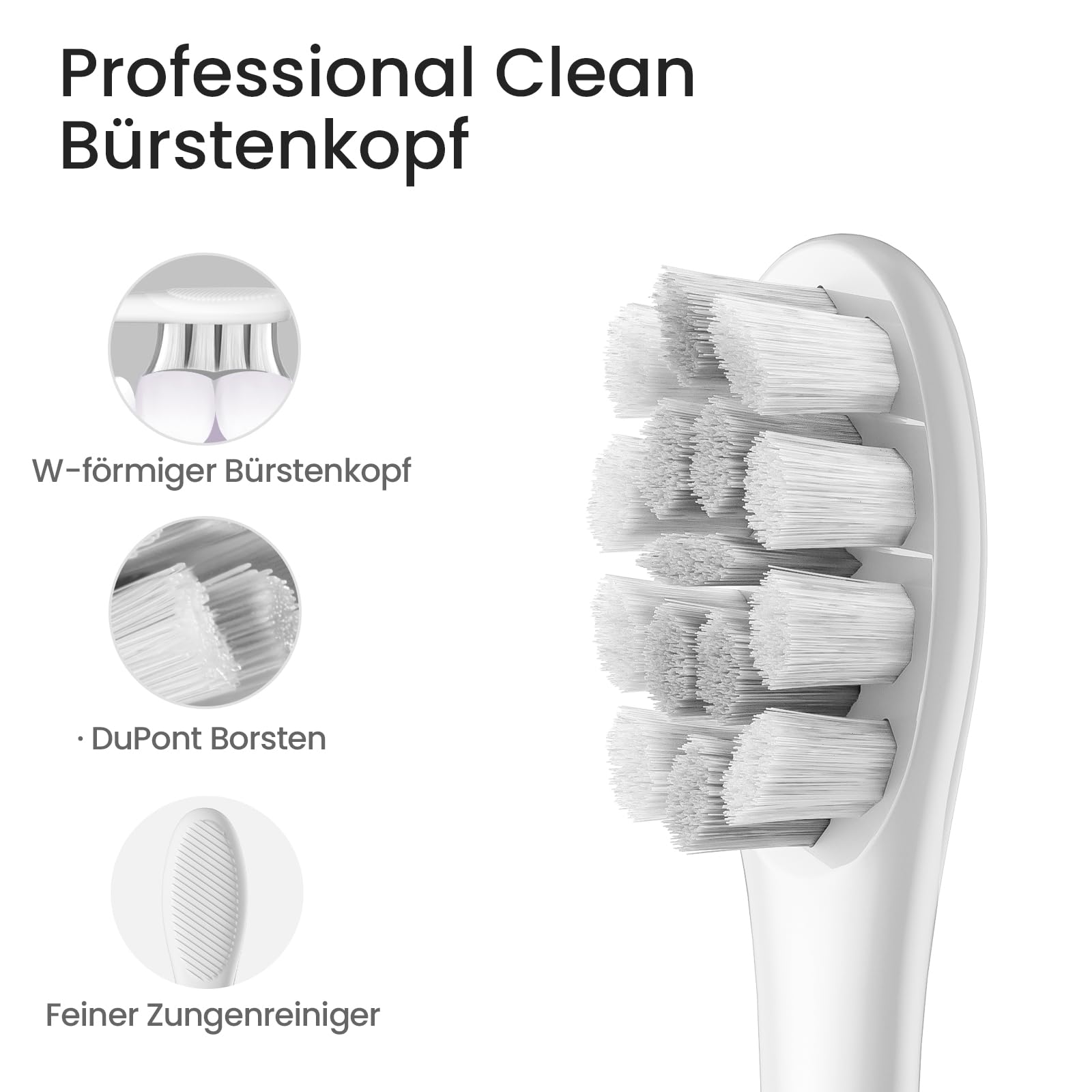 Oclean X Lite elektrische Zahnbürste Gift Set Grau, Schallzahnbürste mit 1+2 Ersatzbürstenköpfe, Ein Knopf Bedienung, IPX7 Wasserdicht Electric Toothbrush mit 5 Putzprogrammen, Timer und Reise Etui 8