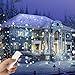 Snowfall Outdoor Led Christmas Lights Displays Projector Show Waterproof Rotating Projection Snowflake Lamp with Wireless Remote for Xmas Halloween Party Wedding and Garden Decorations