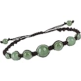 Infinityee888 Green Jade Bead Bracelets Feng Shui for Men,Women Bracelet-BC03