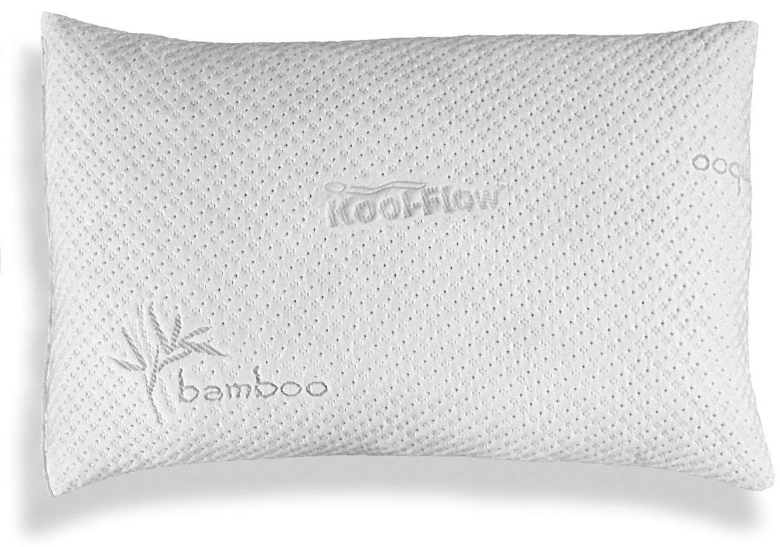 Buy Queen Hypoallergenic Pillow Bamboo Shredded Memory Foam Pillow Kool Flow Micro Vented Bamboo Cover Dust Mite Resistant Machine Washable Makes It The Best Pillow For Sleeping Stop Neck Shredded Memory Foam Pillow With Bamboo Cover