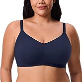 DELIMIRA Women's Inbarely Lift Wireless Bras No Padding Full Coverage Plus Size Seamless Everyday Tshirt Bra