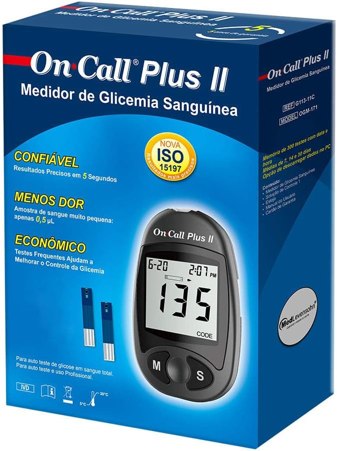 Medidor de Glicose On Call Plus 2 | Amazon.com.br (7908007901968)