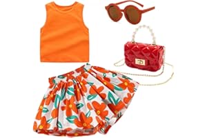 Deerhobbes Design your own Girls' Short Sets - Trendy and Comfortable Summer Outfits for Girls Fashionable Clothing Sets 4pc