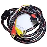 5 Feet /1.5m HDMI to 3RCA Video Audio AV Cable For HDMI Male To 3-RCA (NOT SUIT FOR PS4 PS3 and older models) (HDMI-3RCA 5')