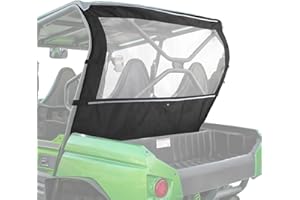 KEMIMOTO UTV Rear Window Rear Soft Windshield Compatible with Kawasaki TERYX 4 800 2013-2024 Dust Stopper