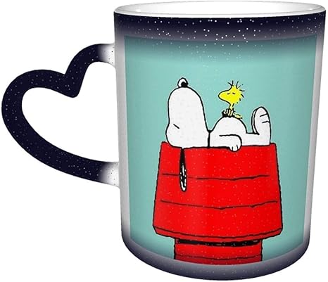 Amazon Co Jp 色が変わるマグカップ Snoopy スヌーピー マグカップ 変色カップ 耐熱マグカップ コーヒー グッズ 陶器 魔法の色を変えるカップ 温感変色 グラスグリーン 大容量 真空断熱 ギフト ホーム キッチン