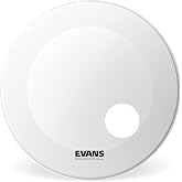 Evans EQ3 Resonant Coated White Bass Drum Head, 22 Inch