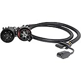 MECMO 55384 Replacement USCAR 7 Pin to 4 Pin Trailer Harness for Installing Tailgate Light Bar Adapter, USCAR 4-Pin Trailer E