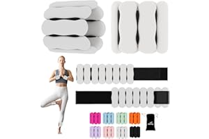 Wrist Ankle Weights for Women Men Kids, Leg Arm Wrist Weights Bangles 1lb*2 2lb*2 Wearable Weights Pilates Weighted Bracelet 